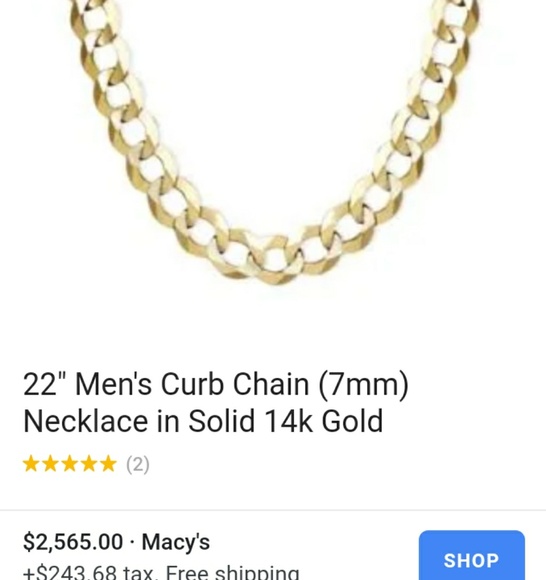 14k pure gold chain 24" 37 grams